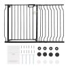 Baby Gate, 29.5"-46.4" Extra Wide, 30" High, Dog Gate for Stairs Doorways and House