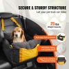Dog Car Seat, Waterproof Dog Booster Seat for Car with Side Handles and A Storage Pocket, Clip-On Safety Leash and PP Cotton Filling