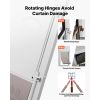 Dog Door for Sliding Glass Door, 91 to 96 in Adjustable Height, Aluminum Alloy Frame with Metal Rotating Hinges, Lock Design, 8 1/4 x 12 1/4 in Flap