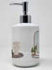 Bernese Mountain Dog Ceramic Soap Dispenser Hand Soap Dispenser Pump Bottles for Bathroom Kitchen, Empty Refillable Liquid Soap Container