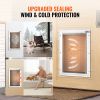 Pet Door, 13.27" x 20.04" Aluminum Frame with Lock and Flap System, Weatherproof Doggy Door, Easy to Install in Interior or Exterior Doors