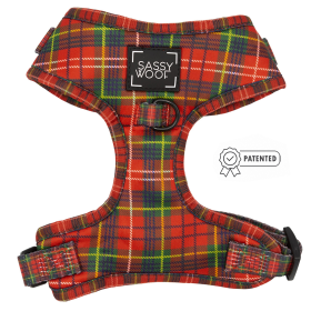 Adjustable Harness (Color: Deck the Paws, size: XXsmall)