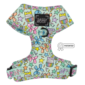 Adjustable Harness (Color: Pup Pup Hooray, size: XXsmall)