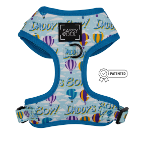 Adjustable Harness (Color: Daddy's Boy, size: Xsmall)