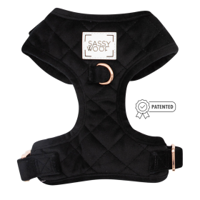 Adjustable Harness (Color: I Do, Too (Black), size: XXsmall)
