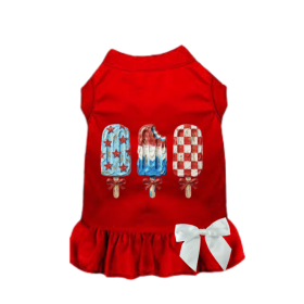 The Star-Spangled Sweet Treat Dog Dress (Color: Red, size: XL)
