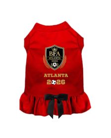 The Atlanta Heiress Dog Dress 2026 Edition (Color: Red, size: XS)