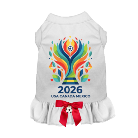 The Victory Cup Dog Dress 2026 Edition (Color: White, size: XL)