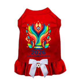 The Victory Cup Dog Dress 2026 Edition (Color: Red, size: L)