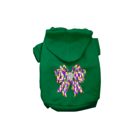 Carnival Gem Bow Hoodie (Color: Green, size: S)