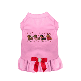 Puppy Love Parade Dress (Color: pink, size: M)