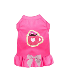 Cafe de l'Amour Dog Dress (Color: Black, size: medium-m)