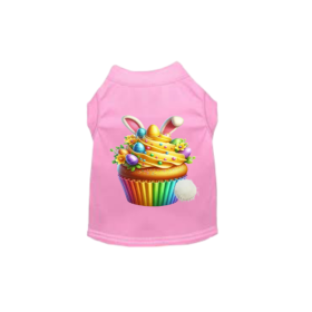 Easter Cupcake Delight Tee (Color: pink, size: L)