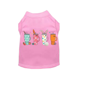 Spring Sips & Sprinkles Tee (Color: pink, size: 2XL)