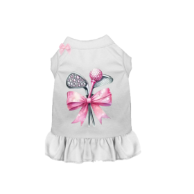 Tee Time Bow Dress (Color: White, size: M)