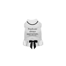 Classic Pearl Elegance Dress (Color: Black, size: XS)