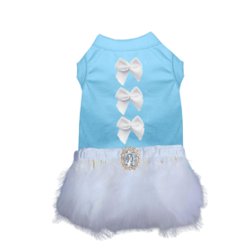 Winter Frost Tulle Couture Dress (Color: Sky Blue, size: 2XL)