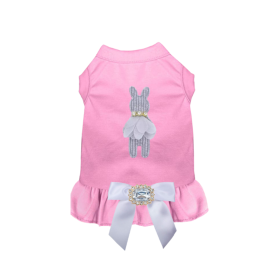 Crystal Bunny Couture Dress (Color: White, size: M)