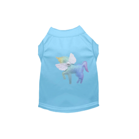 Pastel Pegasus Dog Tee (Color: Sky Blue, size: XS)