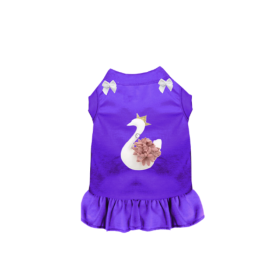 Royal Swan Tutu Dress (Color: pink, size: XS)
