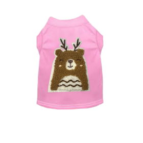 Cuddle Antler Bear (Color: pink, size: large)