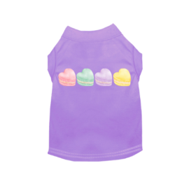 Macaroon Hearts Dog (Color: Lavender, size: medium)