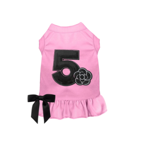 No. 5 Camellia Dress (Color: pink, size: X Large)