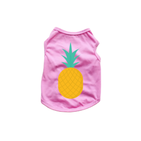 Pineapple Tank Top (Color: pink, size: X Small)