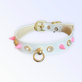 Rockstar Chic Collar (Color: pink, size: 10")