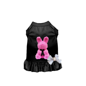 Rose Bunny Loves Me (Color: Black, size: large)