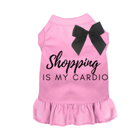 Shopping is My Cardio (Color: pink, size: large)