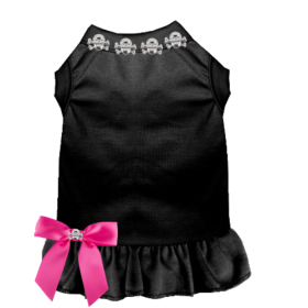 Skull Studded Dress (Color: Black, size: large)