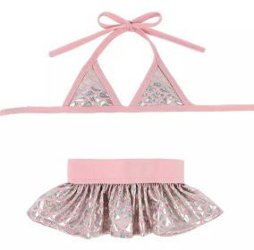 Bark Fifth Ave. Bikini Set (Color: pink, size: X Small)