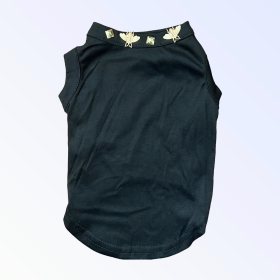 Studded Bee Tee (Color: Black, size: large)
