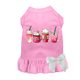 Valentine's Day Fun Dog Dress (Color: pink, size: X Large)