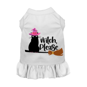 Witch Please Cat (Color: White, size: large)