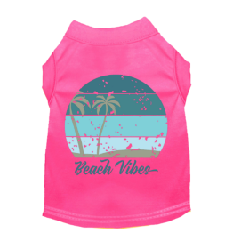 Beach Vibes Tee (Color: pink, size: large)