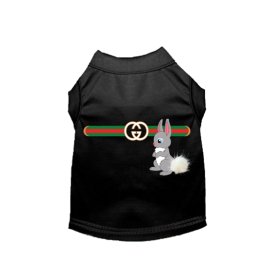 Gucchewi Bunny- Dog Shirt (Color: Black, size: X Large)