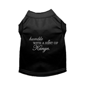 Humble with a Hint of Kanye (Color: Black, size: 2X Large)