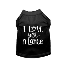 I Love You A Latke (Color: Black, size: medium)