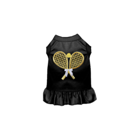 My Fancy Tennis Dress (Color: Black, size: XL)
