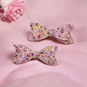 Pearl Caviar Beaded Dog Barrette - Limited Edition (size: blue)