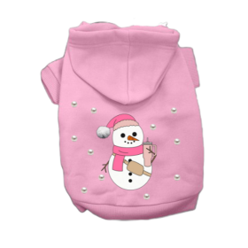 Pearl Frosty Snowman- Dog Hoodie (size: small)
