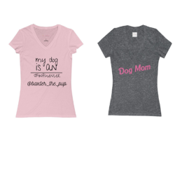 Custom Ladies Jersey Short-Sleeve Deep V-Neck T-Shirt (Color: Red, size: 2XL)