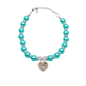Single Row Pearl Sniffany Dog Necklace (size: S)