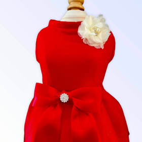 Chiffon Flower Holiday Dress (size: XL)