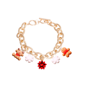 Holiday Charm Dog Necklace (Color: Black, size: 10)