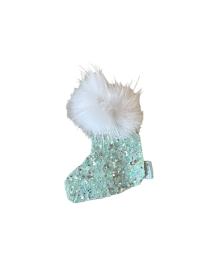 Beaded Caviar Stocking Barrettes- Dog Barrette (size: blue)