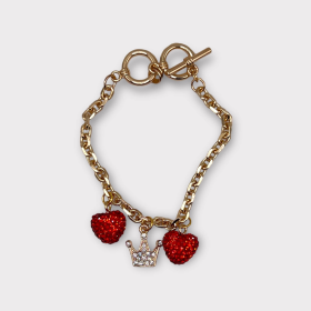 My Tiny Prince of Hearts Dog Charm Collar (size: 16)