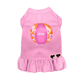 My Barbie Beach Ball Dog Dress (Color: pink, size: S)